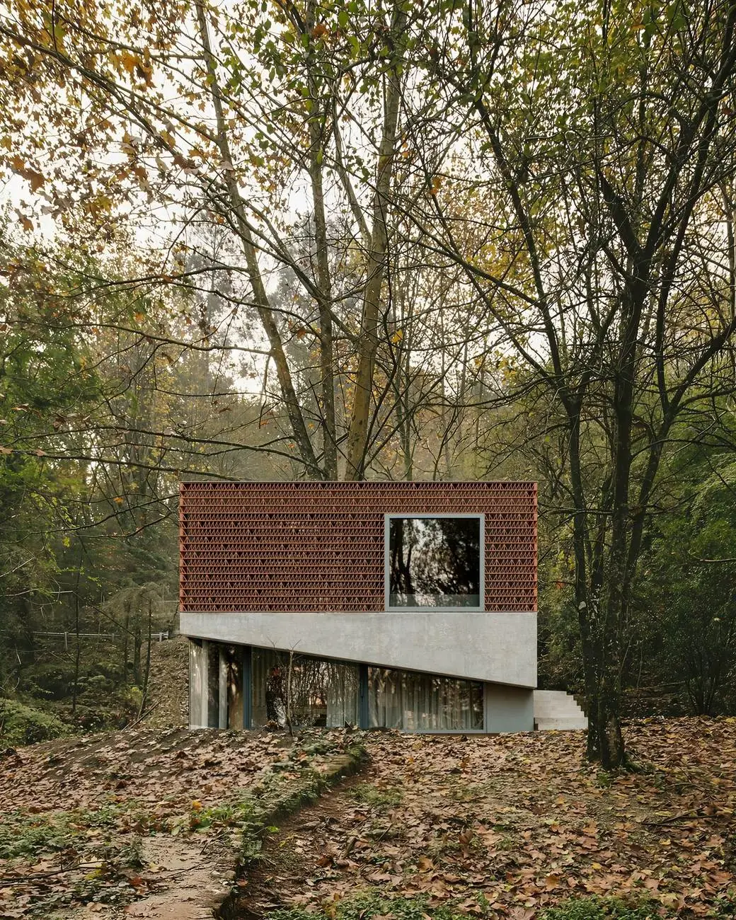 Forest House facade, process study